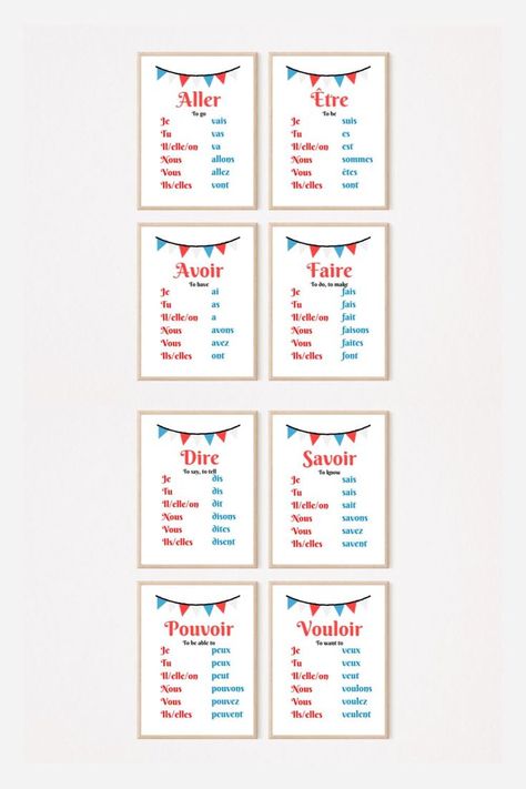 French irregular verb posters, french classroom decor, language classroom poster, language learning poster, french educational poster, foreign language classroom decor, french irregular verbs, printable french posters French Irregular Verbs, Language Classroom Decor, French Classroom Decor, French Posters, Foreign Language Classroom, Irregular Verb, French Basics, High School French, Language Classroom