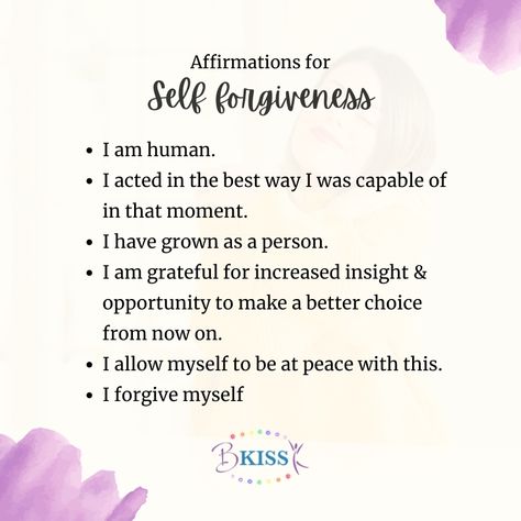 Affirmation For Single Women, Frustration Affirmations, Post Breakup Affirmations, Self Forgiveness Affirmations, Healing Affirmations Self Love, Releasing Affirmations, Self Affirmation Quotes, Forgiveness Journal, Forgiveness Affirmations