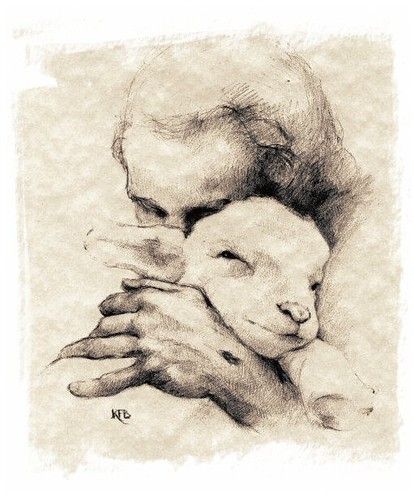 charcoal.drawing.Jesus.lamb | tomfinken | Flickr Lamb Drawing, Jesus Drawings, Lion And Lamb, Jesus Christ Art, Jesus Christ Images, The Good Shepherd, Biblical Art, Jesus Images, Jesus Art