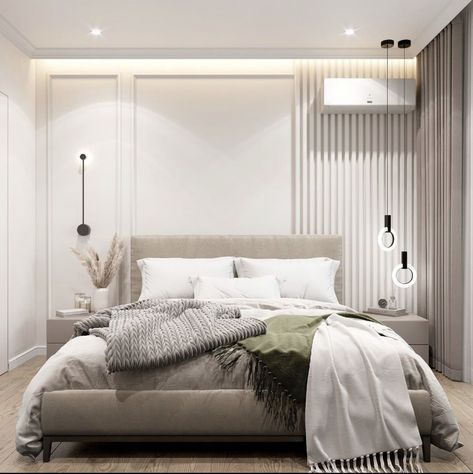 Bedroom Design Minimalist, Modern Classic Bedroom Design, Simple Bedroom Design, Latest Living Room Designs, Modern Bedroom Interior, Modern Luxury Bedroom, Simple Room, Bedroom Decor Design, Classic Bedroom