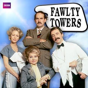 Connie Booth, British Comedy Series, Joan Holloway, Fawlty Towers, Tv Show Genres, Bbc Tv Series, Comedy Shows, Tony Soprano, Tv Comedy