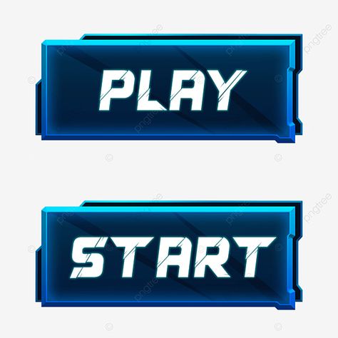 Start Button Icon, Game Button Design, Ui Button Design, Game Background Design, Play Button Icon, Button Clipart, Game Buttons, Earth Games, Start Game