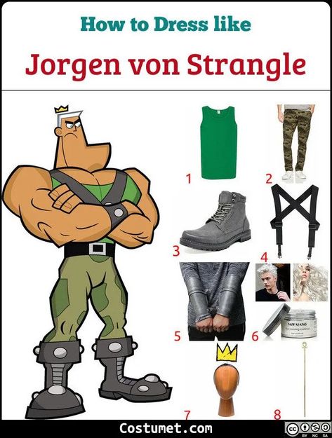 Jorgen Von Strangle (The Fairly OddParents) Costume for Cosplay & Halloween 2020 Fairly Oddparents Costume, Cosplay Ideas Men, Jorgen Von Strangle, Movie Character Ideas, Black Work Boots, Top Halloween Costumes, Fairy World, Fairly Oddparents, Halloween 23