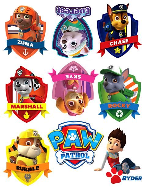 Iron On Sheet Of Paper With Paw Patrol Logo And By Paw Control, Paw Patrol Clipart, Paw Patrol Badge, Paw Patrol Stickers, Imprimibles Paw Patrol, Paw Patrol Printables, Paw Patrol Cupcakes, Paw Patrol Birthday Theme, Paw Party