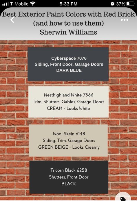 Orange Brick Trim Colors, Red Brick Trim Colors Home Exteriors, Deck Colors Ideas Paint Brick House, Red Brick House Wood Door, Interior Wall Window, Red Brick Exterior Paint Colors, Red Brick Siding Colors, Front Door Colors That Go With Red Brick, Front Door Color Brick House