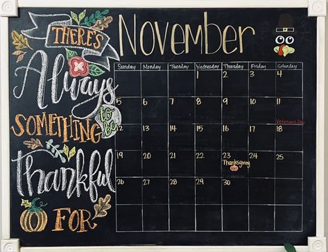 November Chalkboard Calendar, November Calendar Ideas, November Chalkboard Art Calendar, Cute Whiteboard Calendar Ideas, Calendar Doodles, Dry Erase Board Calendar, Calendar Themes, Whiteboard Calendar, November Calendar