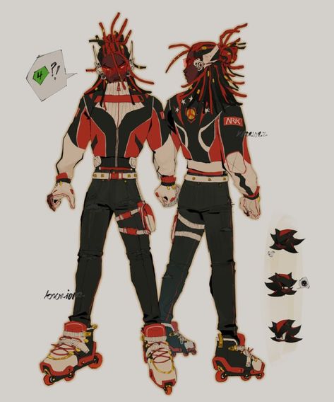 Sonic The Hedgehog Human Fanart, Sonic Human Design, Human Shadow The Hedgehog, Sonic Clothes, Sonic Human, Human Shadow, Swag Art, Black Characters, Sonic And Shadow