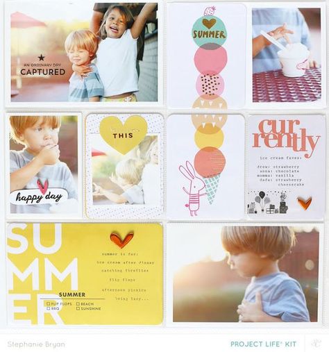 Studio Calico \\ Project Life - Summer Studio Calico Project Life, Project Life Organization, Project Life Freebies, Life Scrapbook, Pocket Page Scrapbooking, Project Life Printables, Camping Journal, Project Life Scrapbook, Project Life Layouts