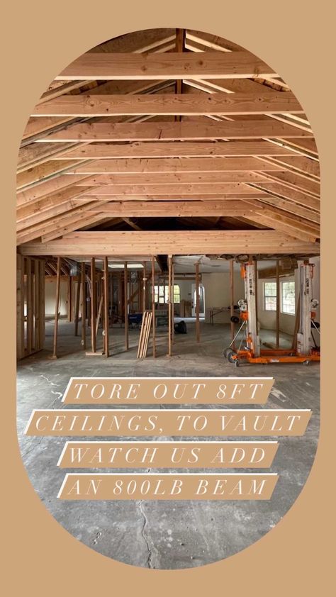 Vault A Ceiling Before And After, Before And After Vaulted Ceiling, Vaulting Ceiling Before And After, Vaulted Ceiling Transition To Flat, Vaulted Ceiling Before And After, Vaulted Ceiling Ranch House, How To Vault A Flat Ceiling, Vaulting A Ceiling Before And After, Diy Vaulted Ceiling