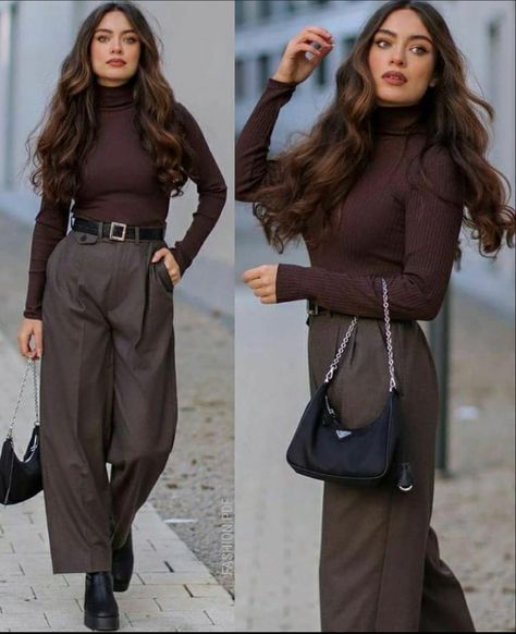 Formal Winter Outfits, Winter Fashion Outfits Casual, Look Retro, Stylish Work Attire, Classy Work Outfits, Classy Casual Outfits, Formal Outfits, Causual Outfits, Fashion Attire