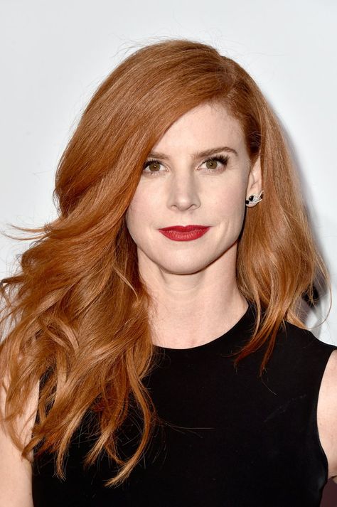 Pin for Later: Kermit the Frog's New Girlfriend, Denise, Is a Total Beauty Babe Sarah Rafferty, 2015 U Cut Hairstyle, Sarah Rafferty, Red Hair Woman, Total Beauty, Beautiful Red Hair, Long Red Hair, Christmas Hairstyles, Skin Hair, Long Red