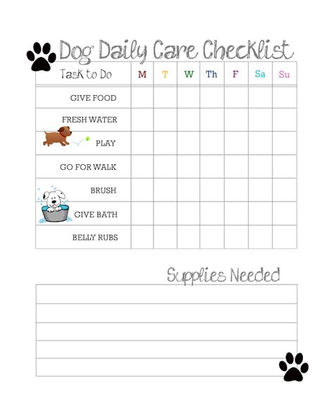 Daily Dog Care Checklist Free Printable for Kids (ad) #freeprintable #printable #pets #CheckYourPetFood Daily Dog Care Checklist, Puppy Information Sheet, Pet Care Checklist, Dog Sitting Checklist, Dog Daycare Ideas, Dog Care Checklist, Pet Care Printables, Dog Breeding Business, Dog Daycare Business