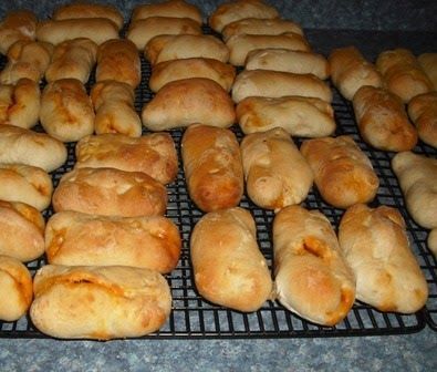 These yummy individual pepperoni rolls are easy to make from frozen bread rolls. I buy bags of either 36 or 72 Rhodes frozen dinner rolls ... Camper Crawl Food Ideas, Rhodes Rolls Calzone, Rhodes Frozen Rolls Recipes, Recipes Using Rhodes Dinner Rolls, Pizza Rolls With Rhodes Rolls, Rhodes Pizza Rolls, Pepperoni Rolls With Frozen Dinner Rolls, Rhodes Rolls Pizza, Rhodes Pepperoni Rolls