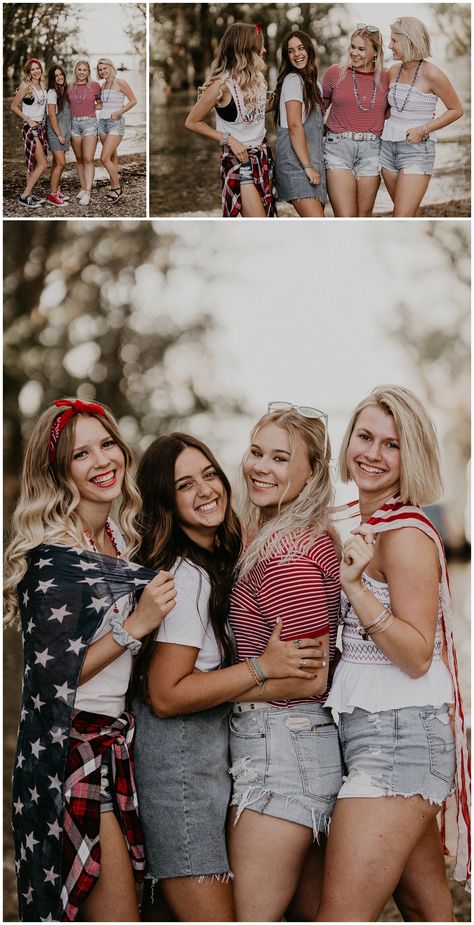 4 Best Friends Photoshoot, Female Group Poses, 4 Sisters Photography, 4 Friends Photoshoot, 4 Friends Pictures, Group Of 4 Poses, Squad Photoshoot, 4th Of July Photo Shoot, Mother Day Photo