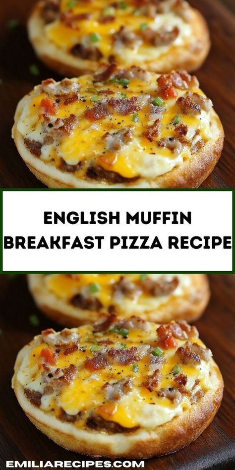 Looking for a quick breakfast pizza recipe? Try this English Muffin Breakfast Pizza Recipe. It's one of the best breakfast ideas, packed with flavor and perfect for a high protein breakfast or even dinner for two! English Muffin Breakfast Pizza, Sawmill Gravy, English Muffin Breakfast, Muffin Breakfast, English Muffin Pizza, Breakfast Pizza Recipe, Pizza Muffins, Breakfast Platter, Easy English