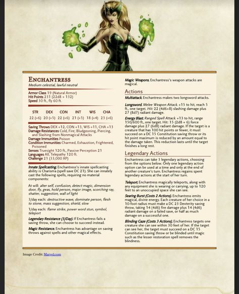 Dnd Stats, Dungeons And Dragons 5e, D D Monsters, Dnd Monsters, Dungeon Master, Tabletop Rpg, Fantasy Creatures, Dungeons And Dragons