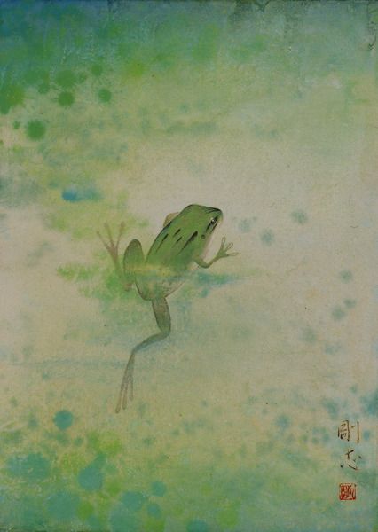 http://www.pixiv.net/member_illust.php Frog Illustration, Frog Pictures, Jellyfish Art, Frog Art, A Frog, Frog And Toad, Sumi E, Chinese Painting, Toad