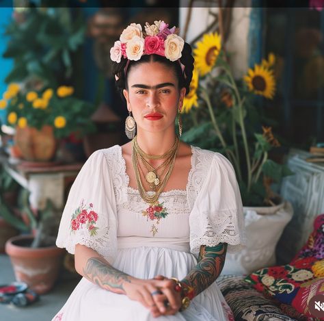 Frida Kahlo Outfit Inspiration, Frida Kahlo Inspired Fashion, Frida Kahlo Costume Ideas, Frida Kahlo Halloween Costumes, Frida Kahlo Outfit, Frida Kahlo Drawing, Freida Kahlo, Frida Style, Frida Kahlo Quotes