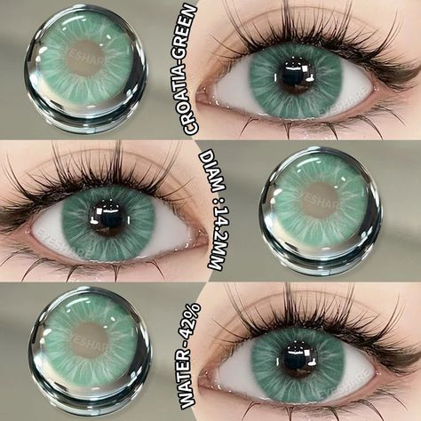 AMARA 10Pcs Daily Disposable 1 Day Daily Lens Color Contact Lenses for Eyes Natural Style Beautiful Pupils Brand Name: AMARA LENSES Certification: CE External Testing Certification: ce Item Type: Color Contact Lenses Package Quantity: TEN PIECES Contact Lenses Type: Daily Disposable Diameter (mm): 14.2 This is a daily disposable lens and cannot be reused. It can only be used for one day after opening, so it is clean and hygienic.● Silicone hydrogel material with water gradient for comfortable wear up to 16 hours● The daily lenses provide natural freshness and maximum comfort throughout the day.● Specially designed for people who live an active everyday life (work, sports or leisure activities).● Water content: 42% H2O.● DIA:14.2MM● Box contents: 10 lenses, 5 pairs.Notice:Lenses on differen Blue Eyes Contacts, Gray Contact Lenses Makeup, Gray Contact Lenses, Ice Blue Contact Lenses, Blue Grey Contact Lenses, Blue Contact Lenses, Cool Contacts, Eye Lens Colour, Eye Contact Lenses