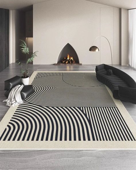 🗼ITEM: Black Patterned Geometric Luxury Center Carpet Rug 🗼PRICES (5mm thick): •120 x 160cm (3.9 x 5.9ft): ₦90,000 •140 x 200cm (4.6 x 6.6ft): ₦95,000 •160 x 230cm (5.2 x 7.9ft): ₦105,000 •180 x 280cm (5.9 x 9.1ft): ₦115,000 •200 x 300cm (6.6 x 9.8ft): ₦125,000 🗼PRODUCT DETAILS Material: Polyester Fiber Pattern: Geometric Abstraction 🗼PICKUP/DELIVERY takes 10 days after purchase. Applicable Scenes: Living Room, Bedroom, Study, Hotels, Hallways, Studios, Home Cinema, Commercial Spaces. Rug For Dinning Room Table, Rugs Dining Room, Black Sofa Table, Living Room Rug Placement, Modern Floor Rugs, Large Modern Rugs, Dining Room Modern, Floor Rugs Bedroom, Rug Placement