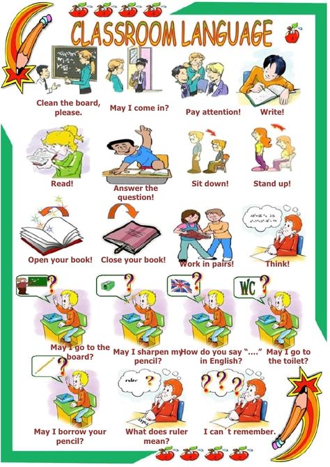 Project Esl Classroom, Language Worksheets, Improve English, Kids English, English Verbs, English Classroom, English Language Teaching, English Lessons For Kids, Classroom Language