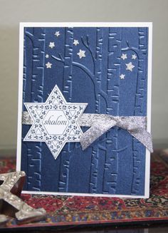 Hanukkah Cards Handmade, Happy Hanukkah Cards, Easy Birthday Cards Diy, Jewish Holiday Cards, Happy Hannukah, Jewish Celebrations, Hanukkah Cards, Simple Birthday Cards, Christmas Card Crafts