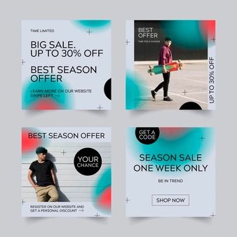 Instagram Gradient, Social Media Campaign Design, Design Motivation, Instagram Feed Layout, Types Of Social Media, Vector Gradient, Instagram Shopping, Social Media Poster, Photography Basics