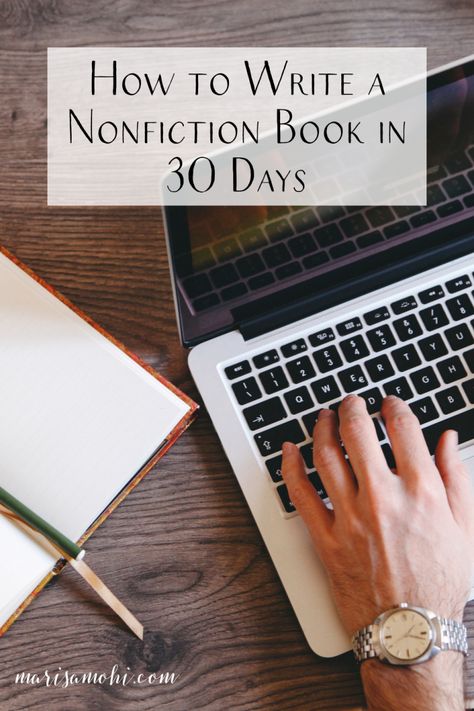 Are you ready to share you expertise with a book? Here's how to write a nonfiction book in 30 days. #writing #productivity #nonfiction #writingabook How To Write A Non Fiction Book, 30 Days Writing, Writing Tricks, Writing Productivity, Writing Nonfiction, Writing Machine, Non Fiction Writing, Indie Publishing, Author Platform