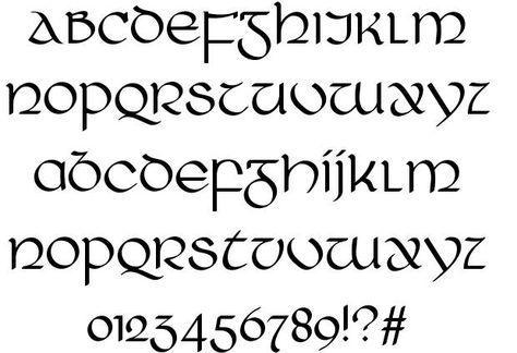 Ring of Kerry font by Sharkshock  http://www.fontriver.com/font/ring_of_kerry/  #gothic #fonts #celtic #typography #type #design #webdesign #lettering #font #typeface Irish Lettering Fonts, Irish Font Alphabet, Celtic Font Alphabet, Celtic Typography, Irish Typography, Gaelic Font, Celtic Writing, Celtic Lettering, Irish Font