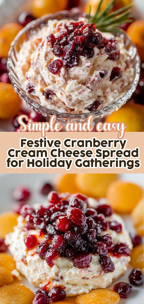 Elevate your holiday gatherings with this creamy and tangy Cranberry Cream Cheese Spread. Perfect for dipping or spreading on crackers and bagels, this easy recipe combines rich cream cheese with fresh cranberries and a hint of orange zest. Ideal as an appetizer or festive addition to your charcuterie board, its vibrant color and delightful flavor will impress your guests. Quick to prepare, this spread is a must-have for any celebration, ensuring your gatherings are both delicious and memorable. Cranberry Log Cream Cheeses, Charcuterie Cream Cheese Dip, Herbed Cream Cheese Spread, Cream Cheese Spread Christmas, Cranberry Spread Cream Cheese, Cheese Spreads Recipes, Cranberry Sauce Dip Cream Cheeses, Cranberry Sauce Cream Cheese Dip, Christmas And Cream Spread 12 Tomatoes