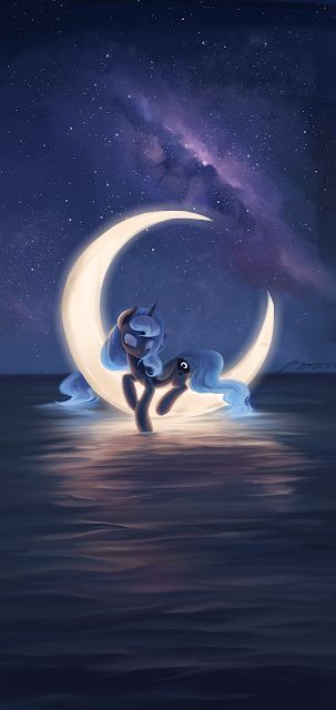 Equestria Daily - MLP Stuff!: Nightly Discussion #2853 Midnight Sparkle Mlp, Nightmare Moon Pony Town, Mlp Princess Luna Wallpaper, Mlp Celestia And Luna Fanart, Moon Eyes, Night Ocean, Mlp Queen Galaxia, Pony Wallpaper, My Little Pony Princess