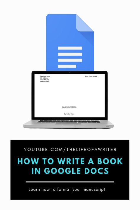 How To Write A Book On Google Docs, Writing A Book In Google Docs, Book Formatting In Google Docs, How To Format A Book In Google Docs, Story Writing Websites, Writers Tips, Writing Problems, Writing Outline, Writing Websites