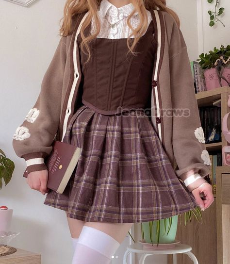 Parisian Dark Academia, Academia Outfits Aesthetic, Light Academia Outfit, Mode Country, Outfit For Today, Academia Aesthetic Outfit, Dark Academia Outfits, Dark Academia Outfit, Dark Academia Style