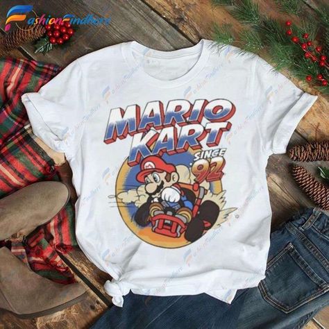 Mario Kart Since 92 Shirt, Mario Gift Ideas Check more at https://fashionfindhere.com/product/mario-kart-since-92-shirt-mario-gift-ideas/ Beerio Kart, Mario Gift Ideas, Mario Merch, Mario Kart, Trending Tshirts, Mario Bros, Shirt Ideas, Nintendo, Mario