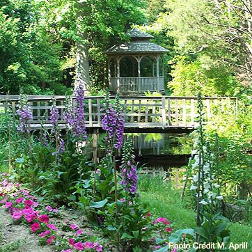 Garden bridge Winding Path, English Cottage Garden, Pink Garden, Annual Flowers, Cape May, Lush Garden, English Cottage, Most Beautiful Places, Outdoor Travel