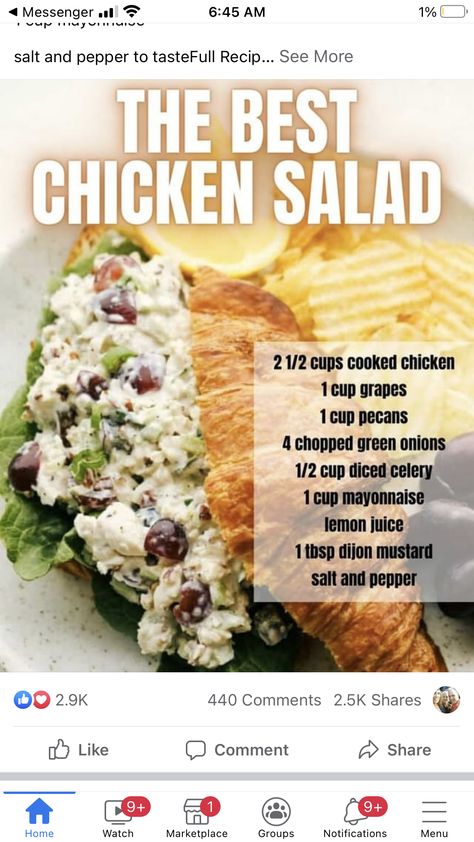 The Best Chicken Salad, Best Chicken Salad, Best Chicken Salad Recipe, Homemade Chicken Salads, Chicken Salad With Grapes, Chicken Salad Recipe Easy, Grandma Cooking, Chicken Salad Recipe, Chicken Salad Sandwich