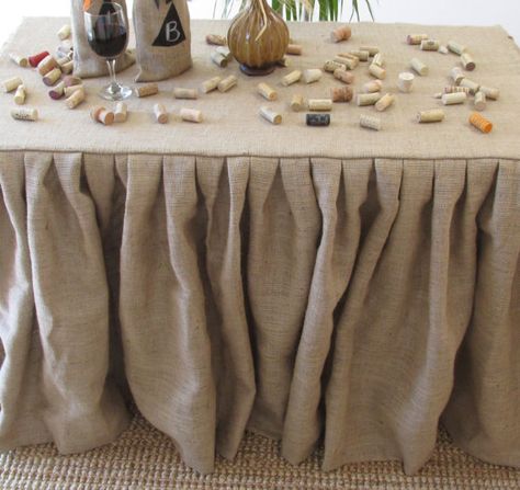 On Sale Burlap Table Cloth  10oz.   Square Rectangle by LaruesLine Burlap Table Cloth, Burlap Skirt, Chevron Table Runners, Burlap Tree Skirt, Vendor Table, Easter Tablecloth, Burlap Trees, Stand Feria, Burlap Tablecloth