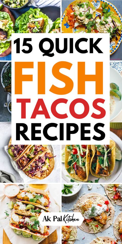 Spice up your dinner with a variety of quick fish taco recipes for dinner. Explore the smoky goodness of Grilled fish tacos, the oven-baked perfection of Baked fish tacos, and the satisfying crunch of Crispy fish tacos. Delight in the unique flavors of cod fish tacos, indulgent fried fish tacos, and zesty Spicy fish tacos. Dive into the savory experience of Tilapia fish tacos and the richness of Halibut fish tacos, or enjoy the freshness of Baja-style fish tacos. Fish Street Tacos Recipe, Taco Recipes For Dinner, Fish Tacos Recipes, Halibut Fish Tacos, Fish Taco Recipes, Tilapia Fish Tacos, Crispy Fish Tacos, Fish Tacos Tilapia, Cod Fish Tacos