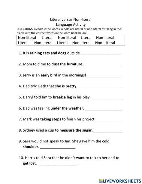 Similes Worksheet Grade 4, 3rd Grade Figurative Language, Appositives Worksheets, Literal And Figurative Language, Antonyms Worksheet, Figurative Language Worksheet, Similes And Metaphors, Feeling Under The Weather, Language Worksheets