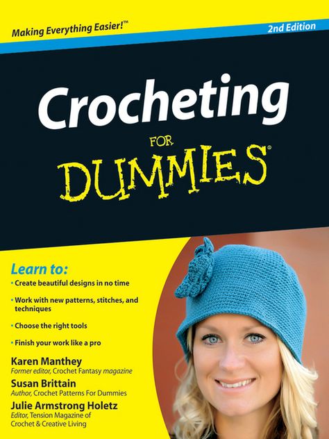 Crochet For Dummies, Crochet Slippers Free, Dummies Book, Slippers Free Pattern, Crochet Slippers Free Pattern, Crochet Placemats, Pinterest Crafts, Book And Magazine, For Dummies