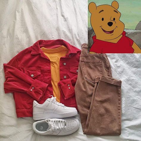 Pooh Outfits, Winnie The Pooh Outfit, Disney Character Outfits, Disney Bound Outfits Casual, Disney Trip Outfits, Princess Inspired Outfits, Disney Dress Up, Disney Themed Outfits, Cute Disney Outfits