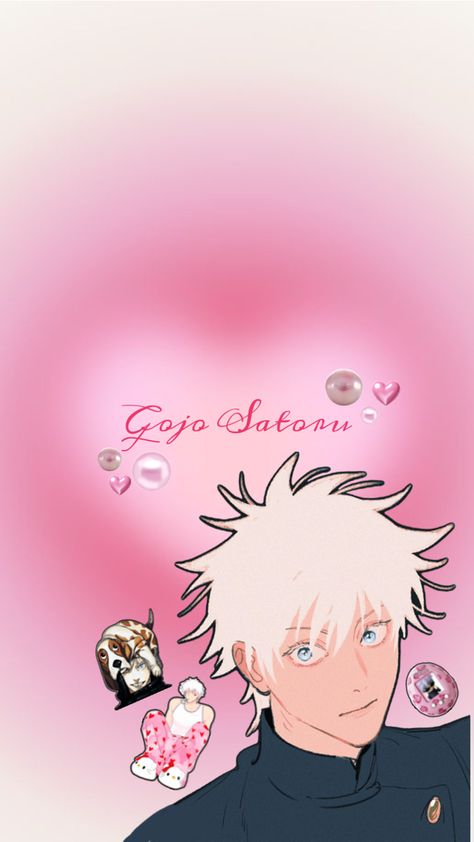 Gojo Satoru Iphone/Phone wallpaper in pink Gojo Satoru Wallpaper, Gojo Wallpaper, Phone Screen Wallpaper, Wallpaper Pink, Boys Wallpaper, Ios Wallpapers, Iphone Phone, Gojo Satoru, Manga Characters