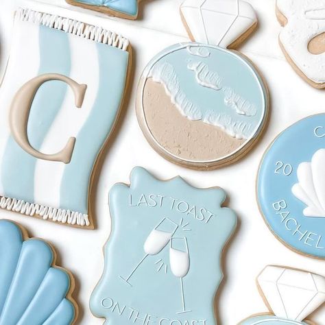 Last Toast On The Coast Bachelorette Cookies, Last Toast On The Coast Cookies, Coastal Bachelorette Party, Bachelorette Party Cookies, Toast On The Coast Bachelorette, Coastal Bachelorette, Handmade Cookies, Bachelorette Cookies, Last Toast On The Coast