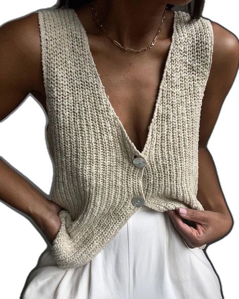 Cozy Weekend, Vintage Knit Sweater, Knit Trousers, Gilet Crochet, Summer Knitting, Other Outfits, Knit Outfit, Knit Fashion, Knitting Inspiration