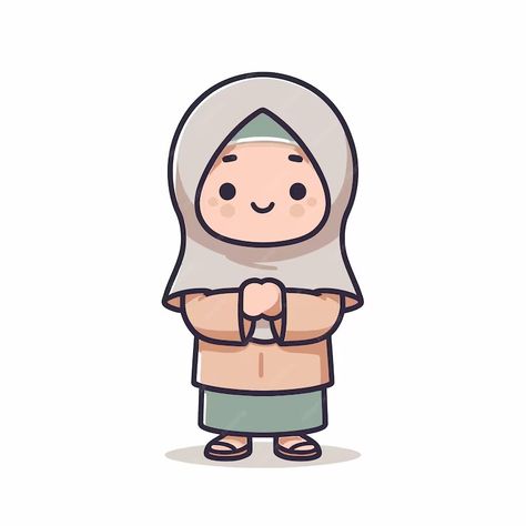 Muslim Illustration, Muslim Cartoon, Furniture For Small Spaces, Flat Design, Cartoon Characters, Premium Vector, Cute Wallpapers, Graphic Resources, Small Spaces