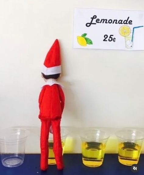 Elf On The Shelf Lemonade, Elf Fun Hilarious, Reindeer Poop, Make An Advent Calendar, Elf Ideas Easy, Awesome Elf On The Shelf Ideas, Christmas In Europe, Xmas Elf, Elf Fun