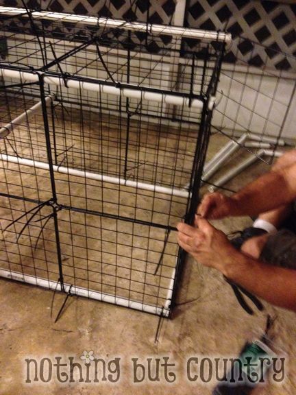 DIY Rabbit / Bunny Cage for cheap | Nothing But Country Rabbit Cage Ideas Diy, Cheap Rabbit Cage Ideas, Diy Bunny Cage Indoor, Rabbit Enclosures, Jasmine Diy, Bunny Sheds, Bunny Houses, Mobile Petting Zoo, Diy Bunny Cage