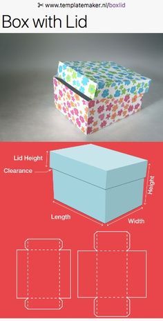 Origami Kutu, Origami Box With Lid, Diy Gift Box Template, Box Template Printable, Paper Box Diy, Paper Box Template, Papercraft Templates, Gift Box Template, Origami Box