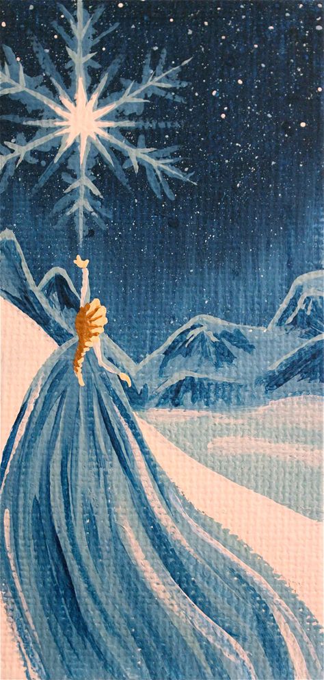 Painting Of Princess, Disney Art Canvas, Disney Princess Painting Ideas, Frozen Painting Ideas, Disney Princess Art Painting, Disney Oil Painting, Princess Painting Ideas, Disney Inspired Paintings, Frozen Canvas Painting