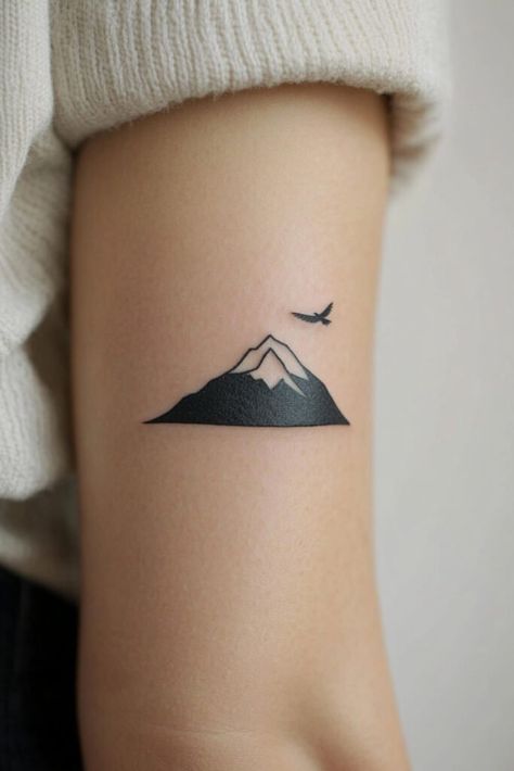 172 Breathtaking Mountain Tattoo Ideas for Nature Lovers – Refined Aesthetique Smoky Mountain Tattoo, Mountain Tattoo Ideas, Mountain Tattoos, Mountain Tattoo Design, Tattoo Desings, Mountain Tattoo, Nature Lovers, Nature Lover, Tatting